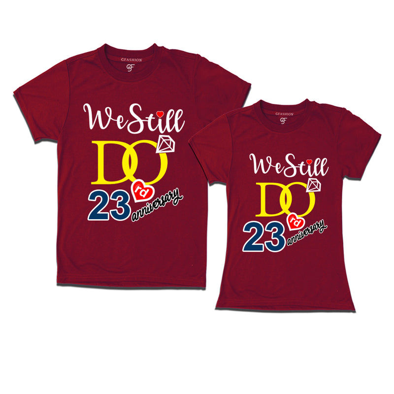 We Still Do Lovable 23rd anniversary t shirts for couples