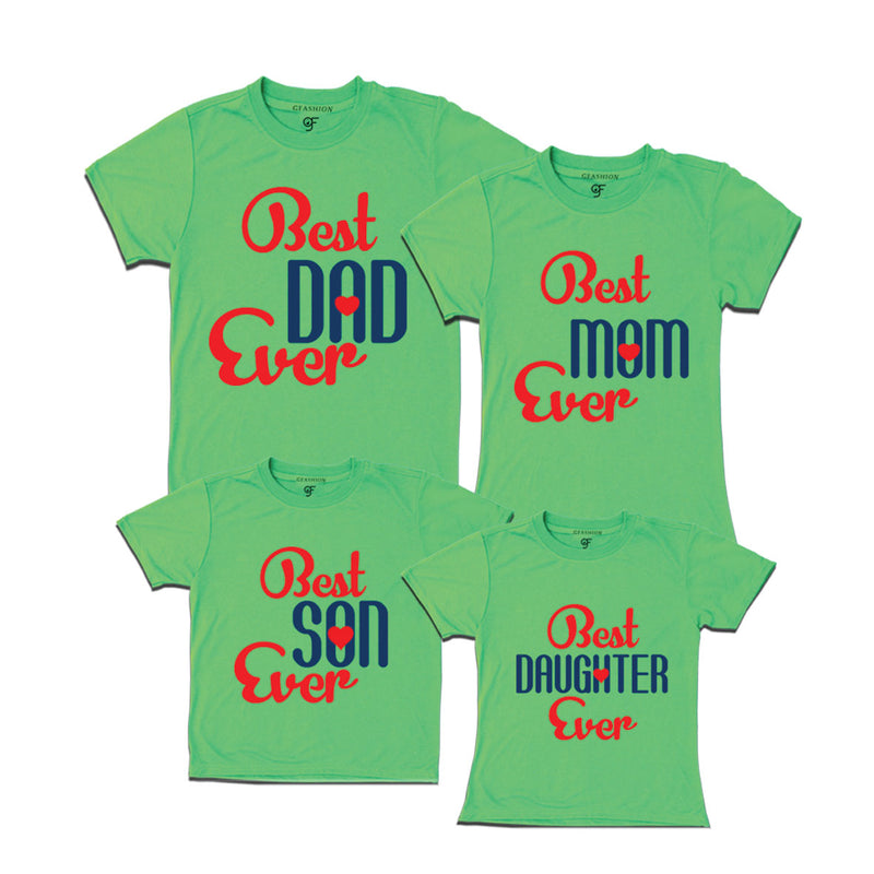 BEST DAD BEST MOM BEST SON BEST DAUGHTER EVER FAMILY T SHIRTS