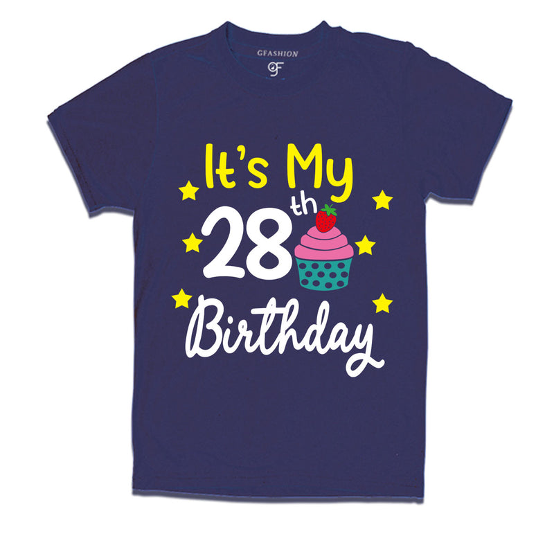 it's my 28th birthday tshirts for men's and women's