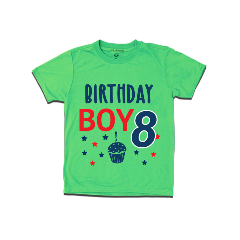 Birthday boy t shirts for 8th year