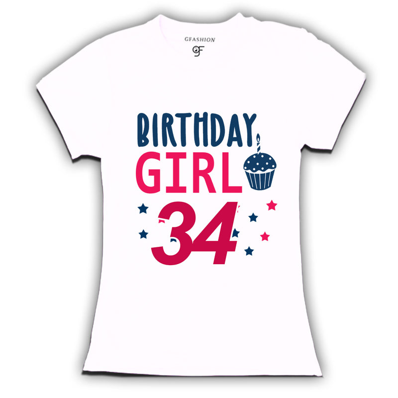 Birthday Girl t shirts for 34th year