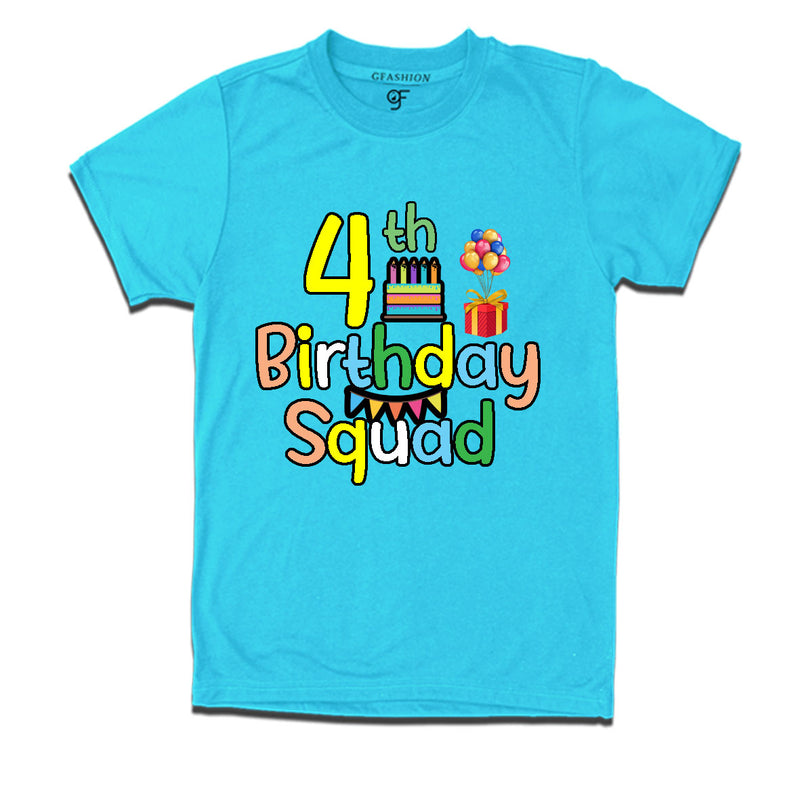4th birthday squad t shirts
