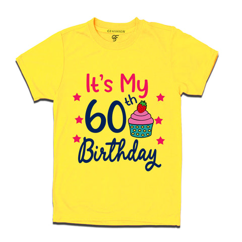 it's my 60th birthday tshirts for men's and women's