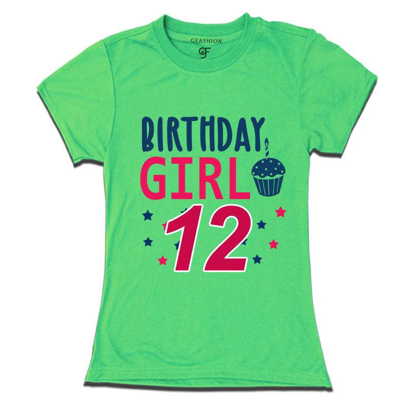 Birthday Girl t shirts for 12th year