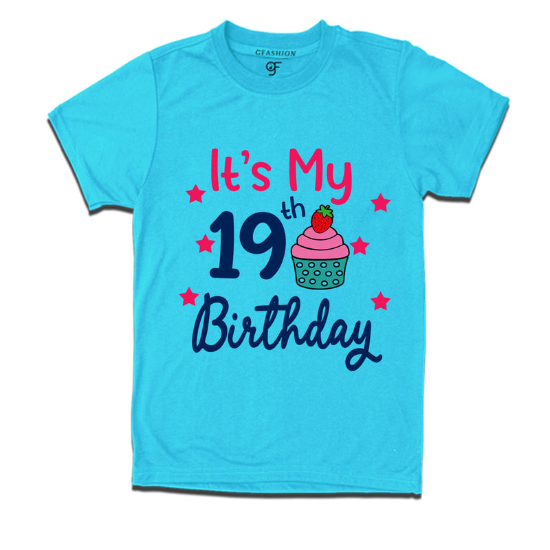 it's my 19th birthday tshirts for boy and girls