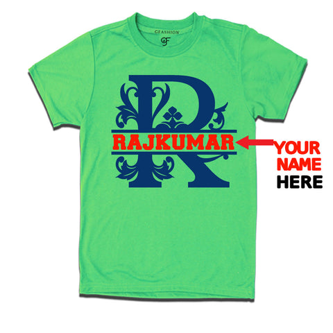 Initial R with name t shirts for kids and adults