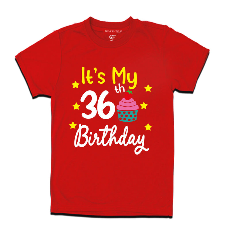 it's my 36th birthday tshirts for  men's and women's