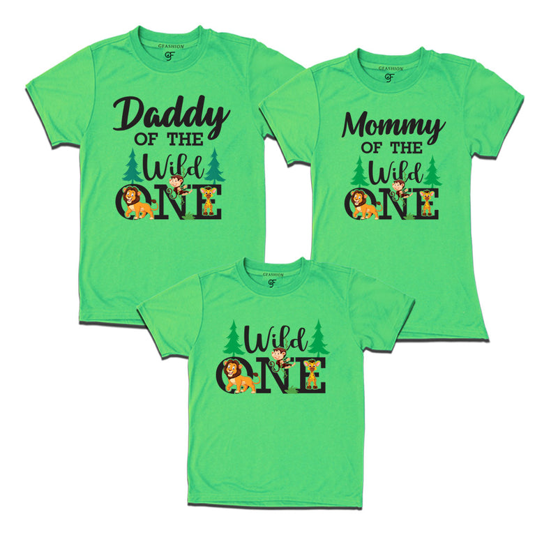 DADDY OF THE WILD ONE MOMMY OF THE WILD ONE AND WILD ONE BIRTHDAY FAMILY T SHIRTS