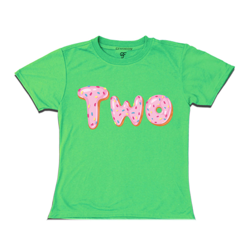 Donut Birthday girl t shirts for 2nd birthday