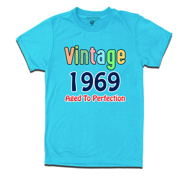 vintage 1969 aged to perfection t-shirts