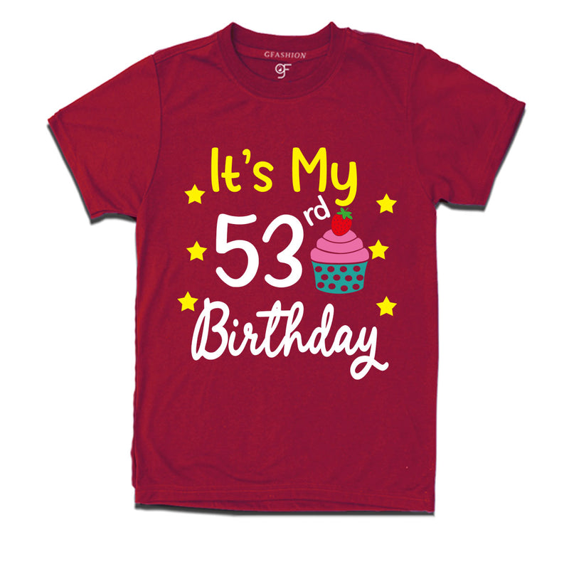 it's my 53rd birthday tshirts for men's and women's