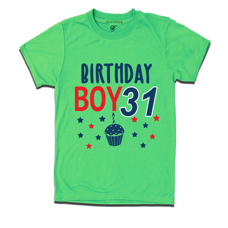 Birthday boy t shirts for 31st year