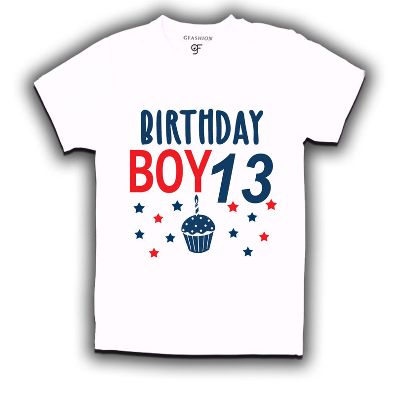Birthday boy t shirts for 13th year