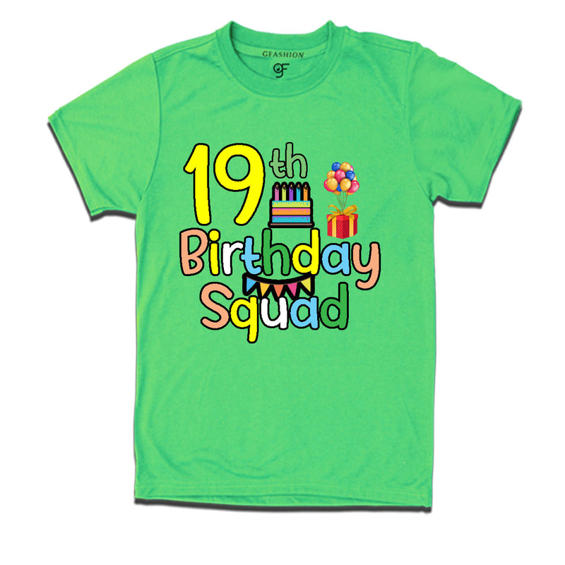 19th birthday squad t shirts