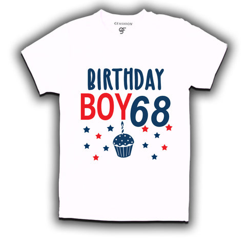 Birthday boy t shirts for 68th year