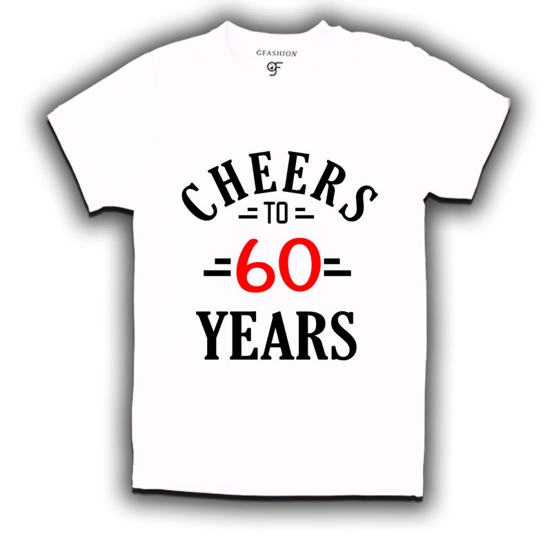 Cheers to 60 years birthday t shirts for 60th birthday