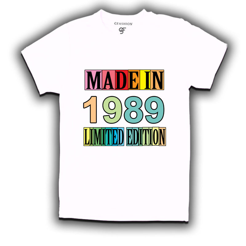 Made in 1989 Limited Edition t shirts