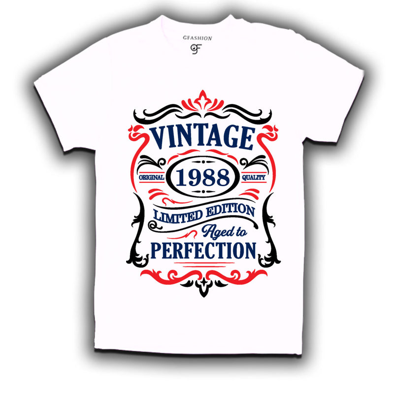 vintage 1988 original quality limited edition aged to perfection t-shirt