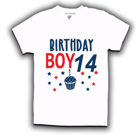Birthday boy t shirts for 14th year
