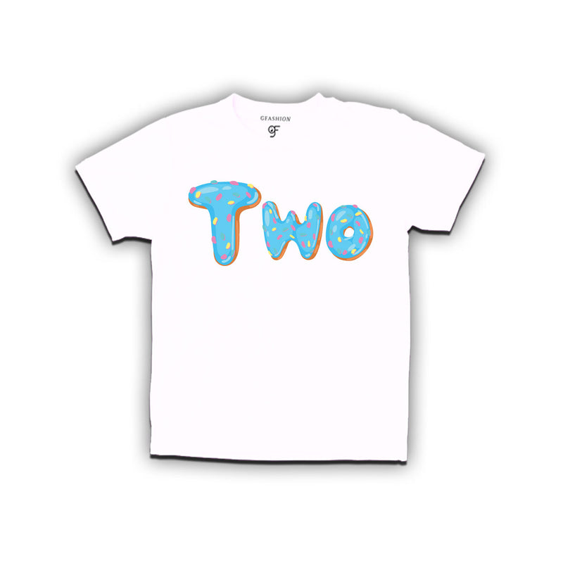 Donut Birthday boy t shirts for 2nd birthday