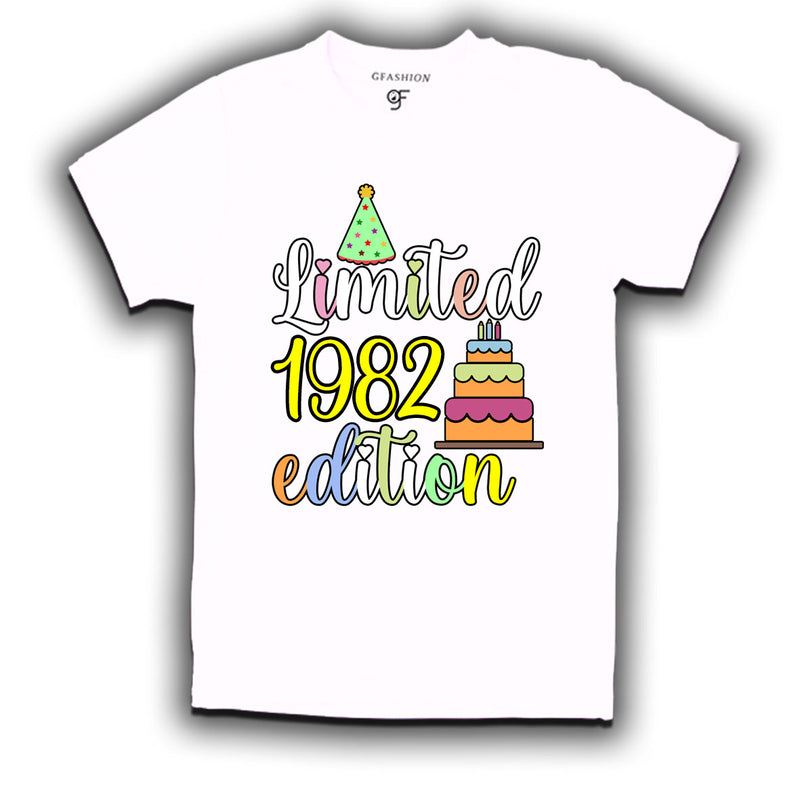 limited 1982 edition birthday t-shirts