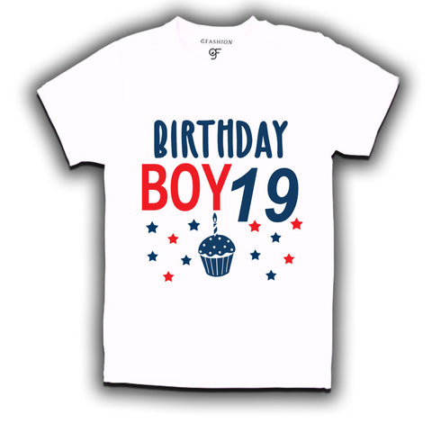 Birthday boy t shirts for 19th year