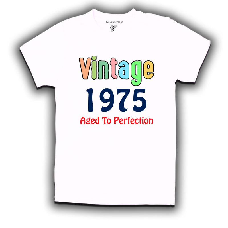vintage 1975 aged to perfection t-shirts
