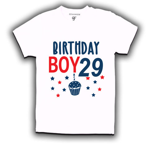 Birthday boy t shirts for 29th year
