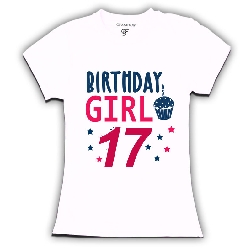 Birthday Girl t shirts for 17th year