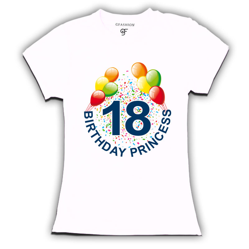 Birthday princess t shirts for 18th birthday