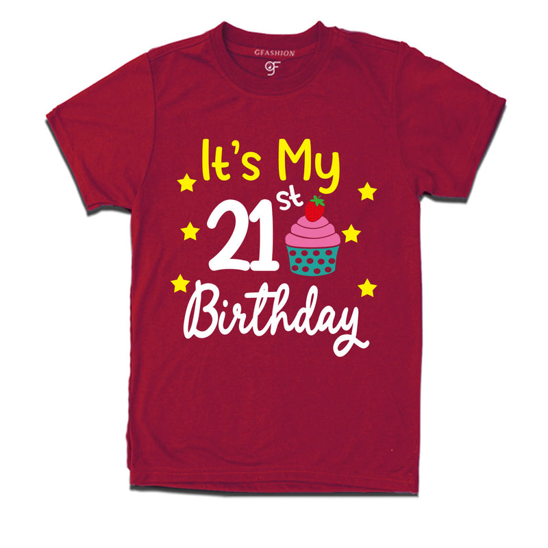 it's my 21st birthday tshirts for boy and girls