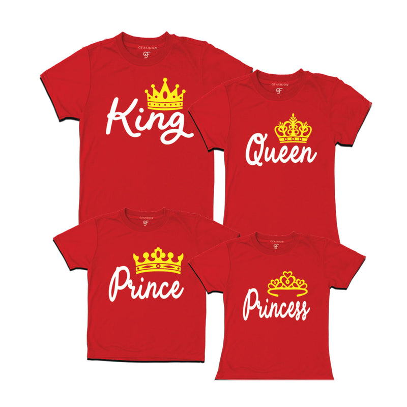 KING QUEEN PRINCE PRINCESS FAMILY T-SHIRTS