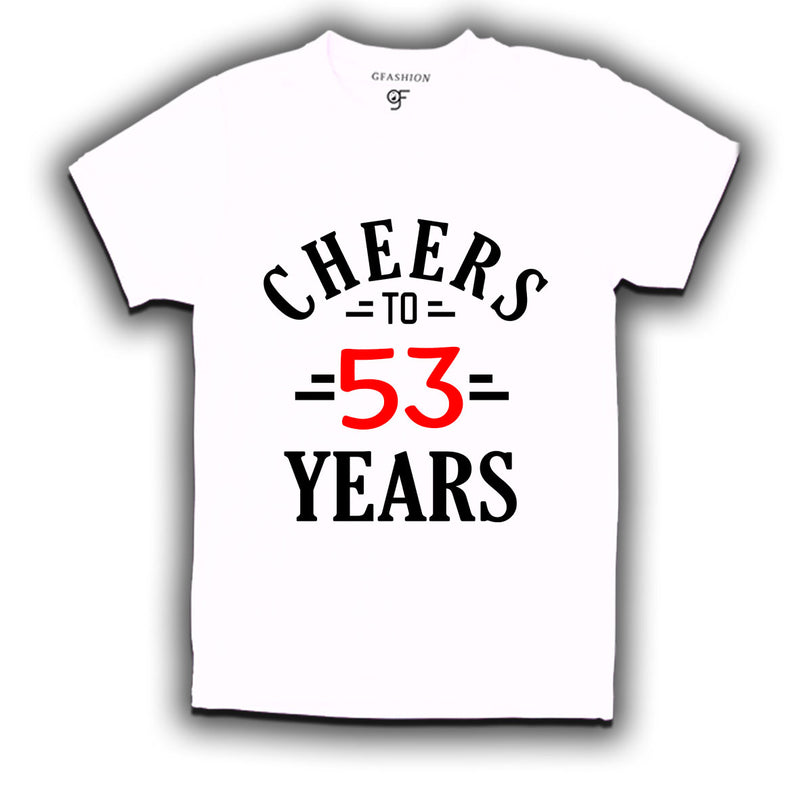 Cheers to 53 years birthday t shirts for 53rd birthday