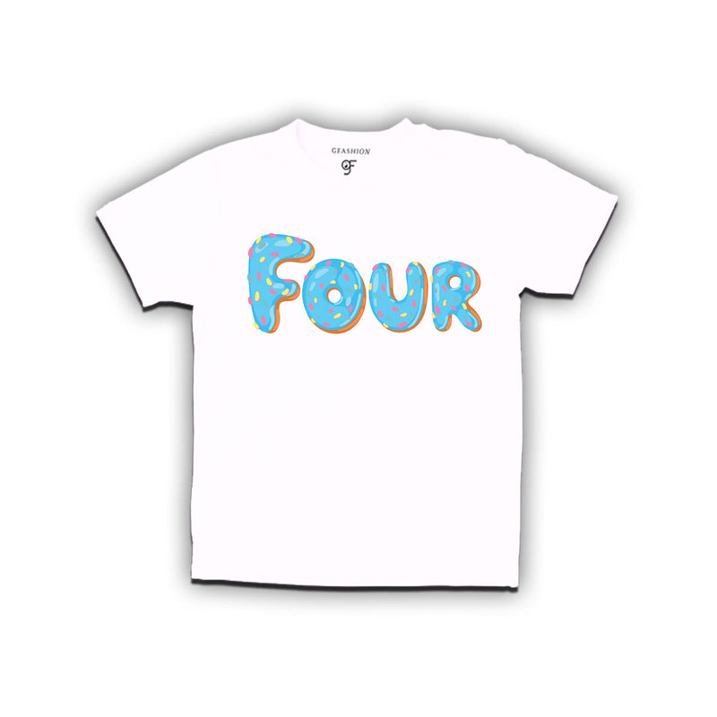 Donut Birthday boy t shirts for 4th birthday