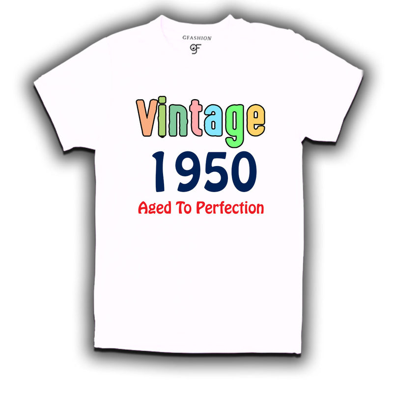 vintage 1950 aged to perfection t-shirts