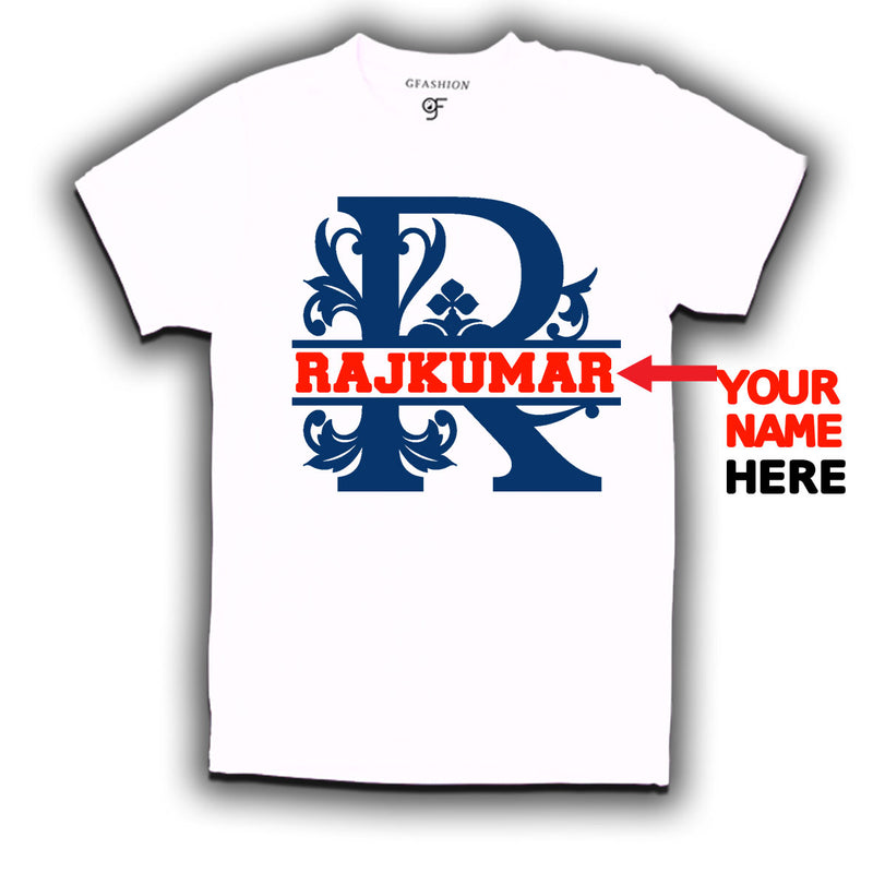 Initial R with name t shirts for kids and adults