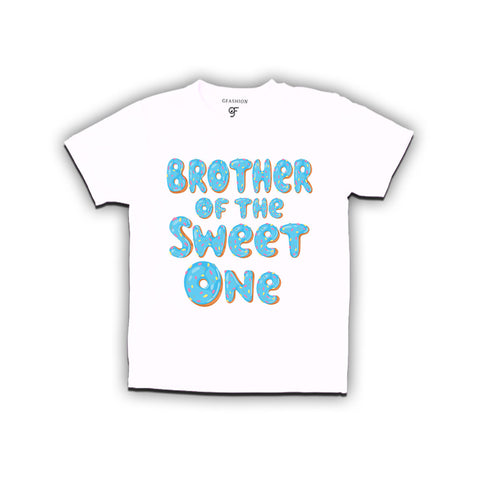 Brother of the sweet one Donut boys t shirt