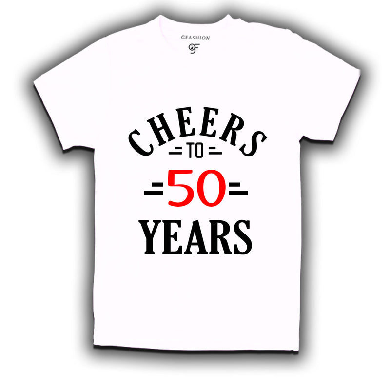 Cheers to 50 years birthday t shirts for 50th birthday