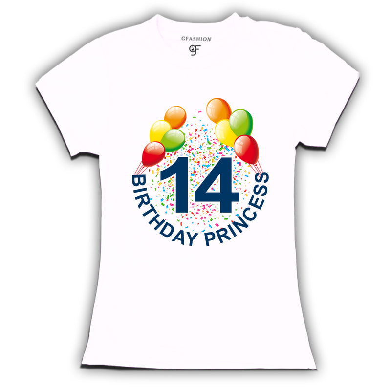 Birthday princess t shirts for 14th birthday