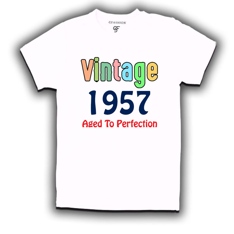 vintage 1957 aged to perfection t-shirts