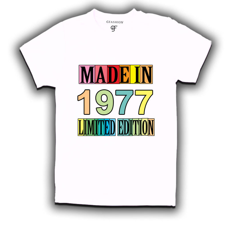 Made in 1977 Limited Edition t shirts