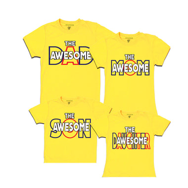AWESOME DAD MOM SON DAUGHTER FAMILY T SHIRTS