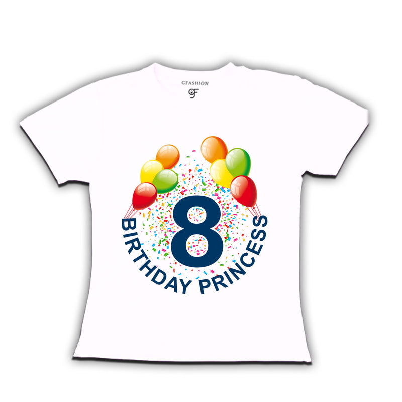 Birthday princess t shirts for 8th birthday