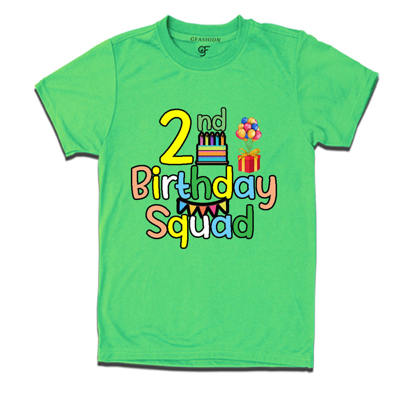 2nd birthday squad t shirts