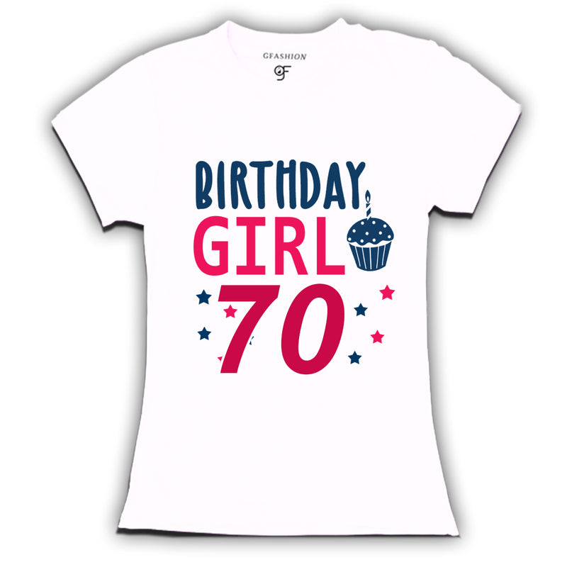 Birthday Girl t shirts for 70th year