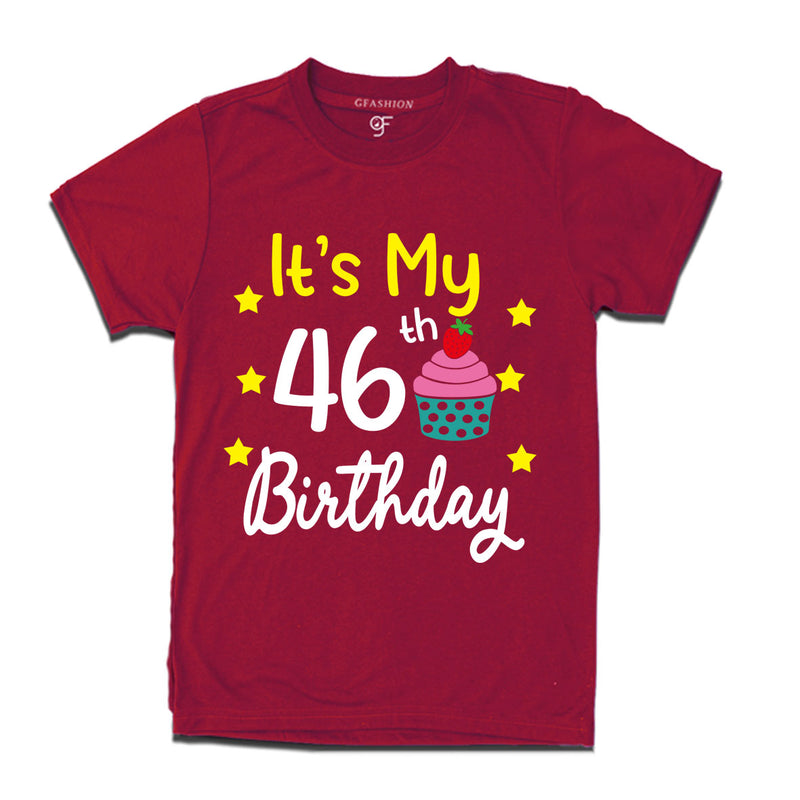 it's my 46th birthday tshirts for men's and women's