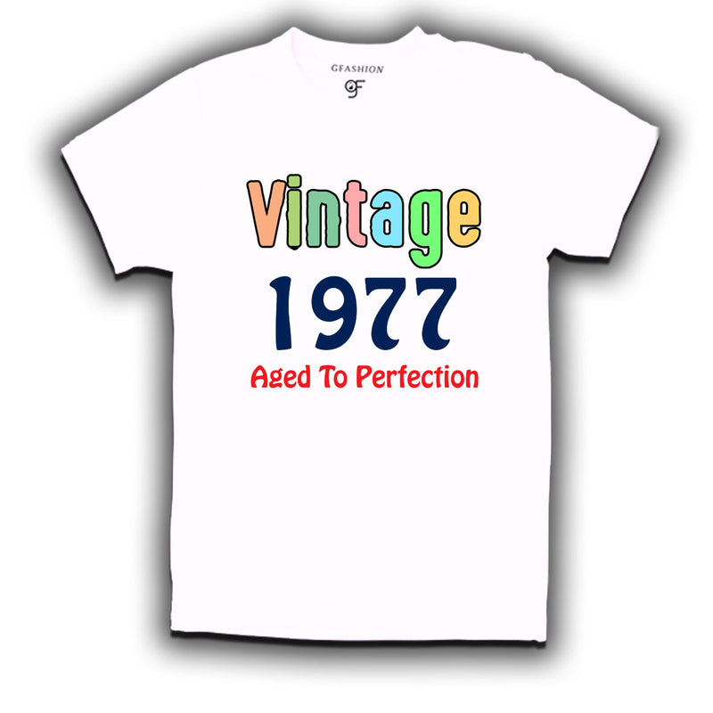 vintage 1977 aged to perfection t-shirts