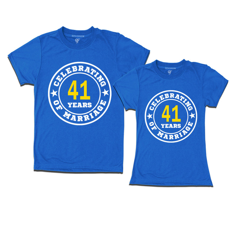 Celebrating 41 years of marriage couple t shirts