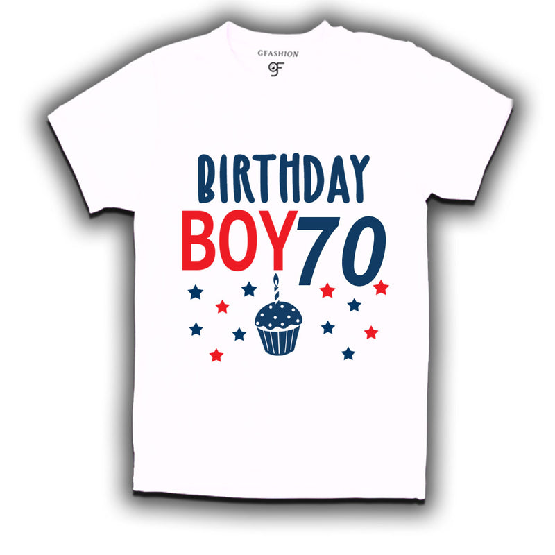 Birthday boy t shirts for 70th year