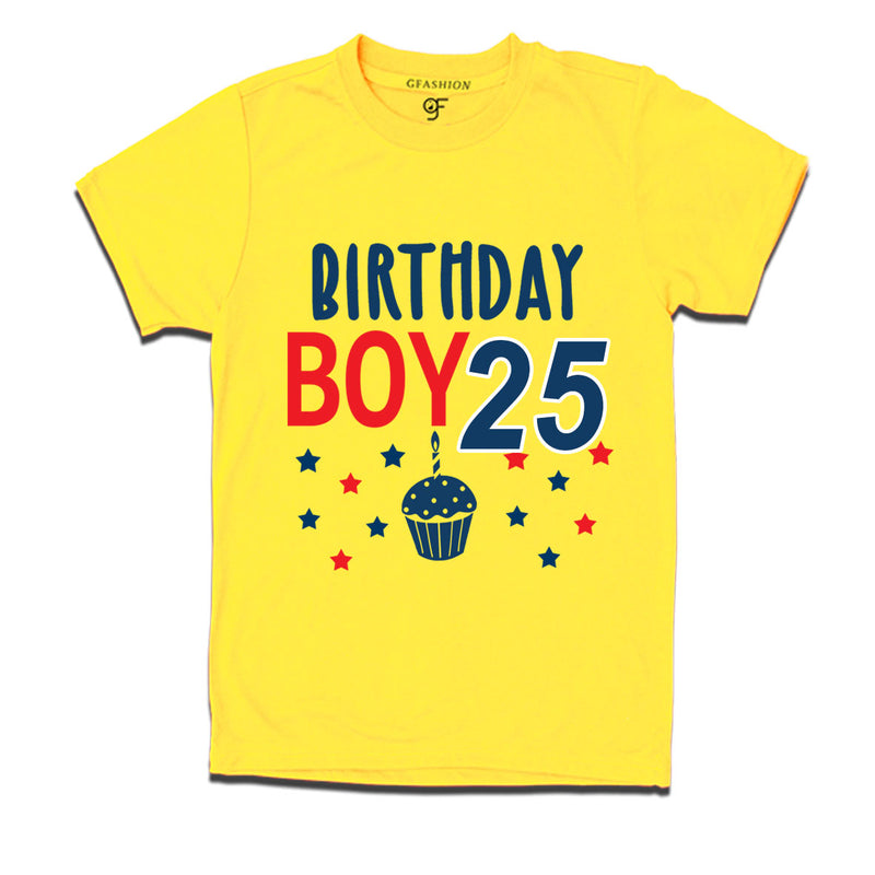 Birthday boy t shirts for 25th year